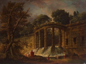 Pavilion with a Cascade